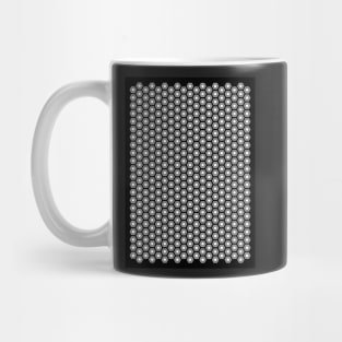 Hexagonal Turtle Pattern Black & White 001 Mug